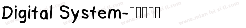Digital System字体转换